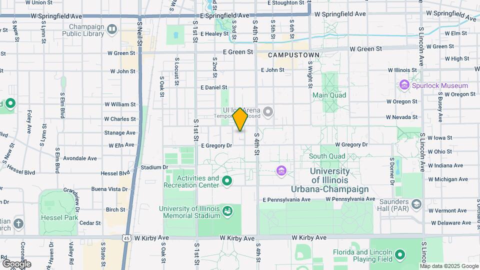 1103 Euclid St Map and Location Details
