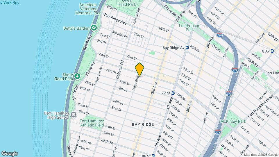 205-276 76th St, Unit 2 Map and Location Details