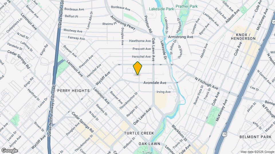 4043 Throckmorton St Map and Location Details