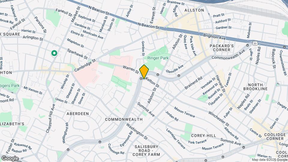 1444 Commonwealth Ave-Unit -32 Map and Location Details