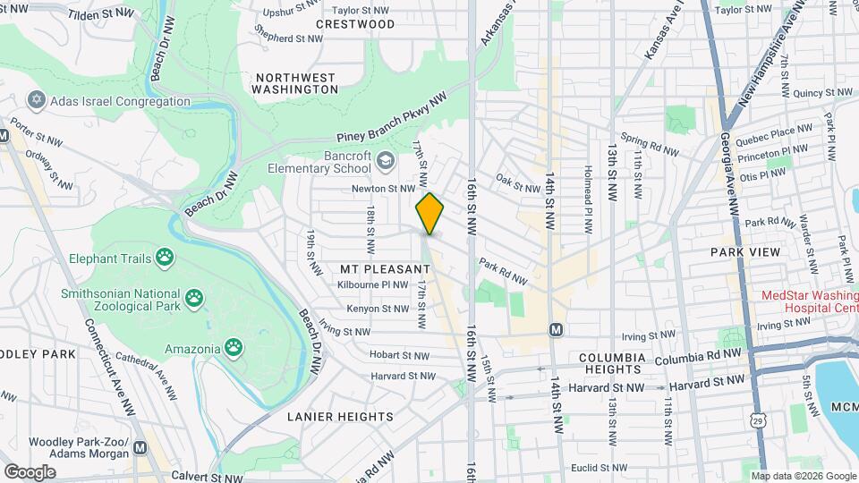 1664 Park Rd NW Map and Location Details