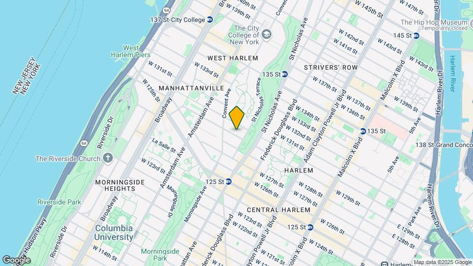 409 W 129th St Map and Location Details