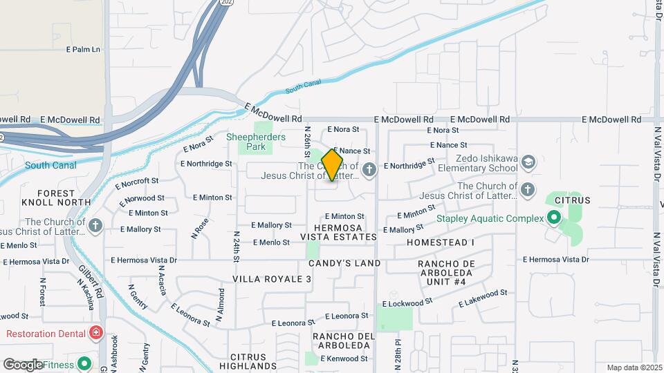 2560 N Lindsay Rd Map and Location Details