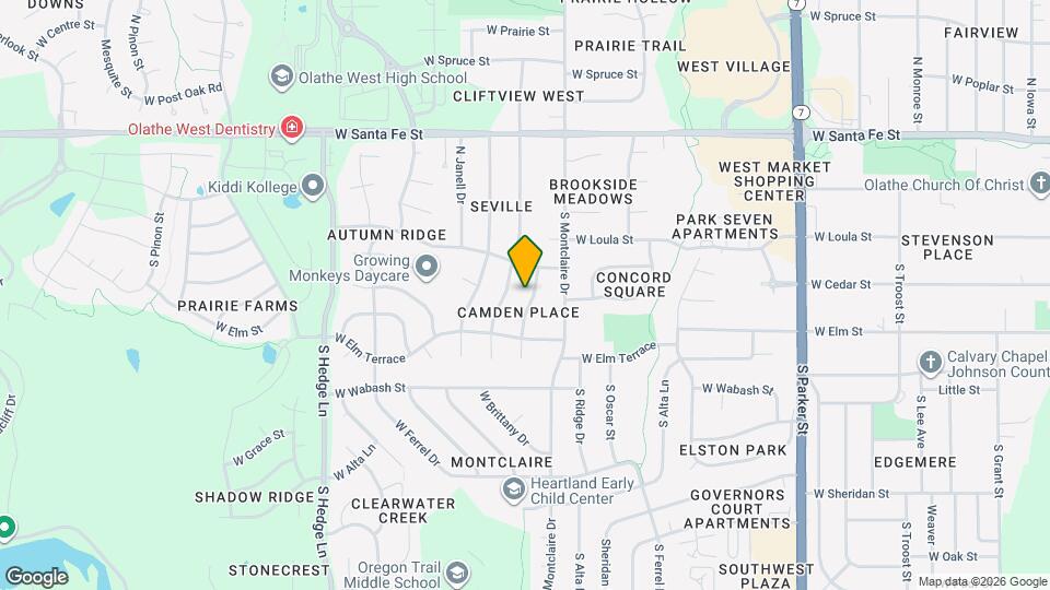 213 S Brittany Dr Map and Location Details