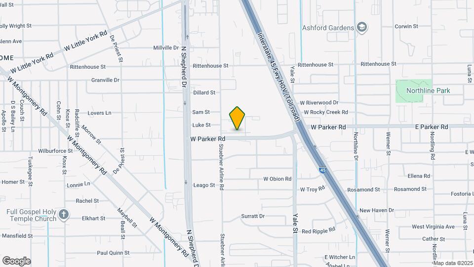 480 W Parker Rd Map and Location Details