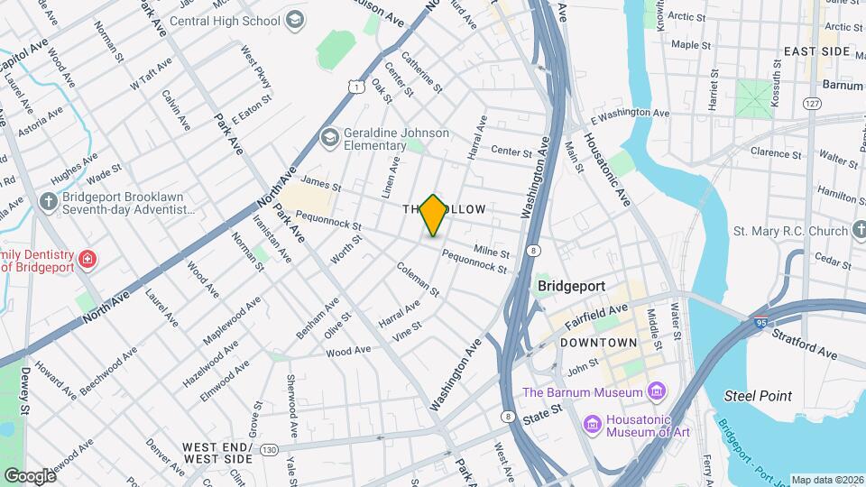 222 Pequonnock St Map and Location Details