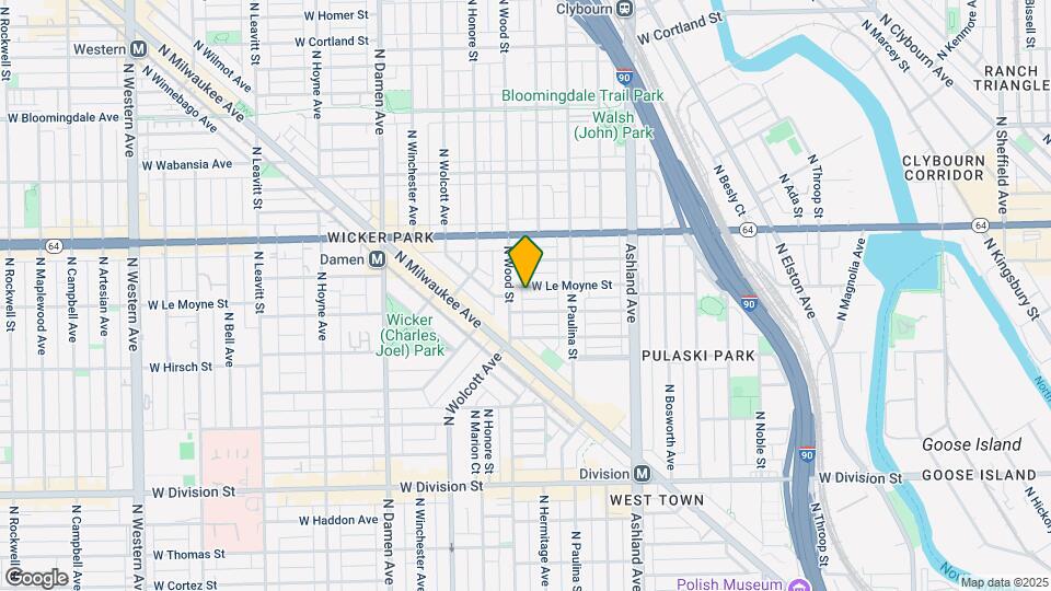 1747 W Le Moyne St, Unit 1 Mapa y Detalles de la Ubicación