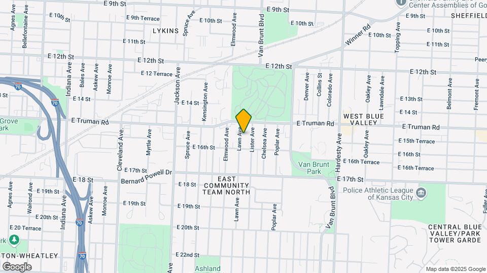 1523 Lawn Ave Map and Location Details