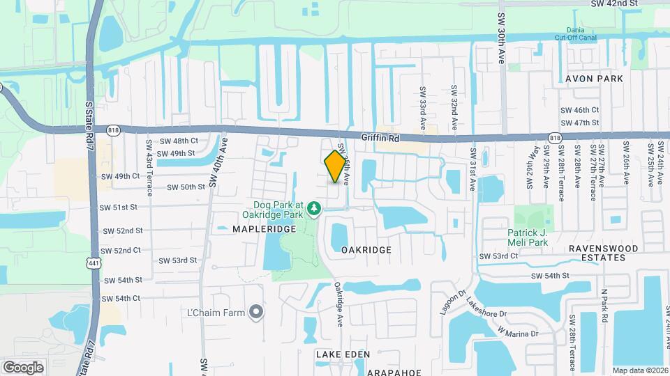 5002 SW 35th Terrace Map and Location Details