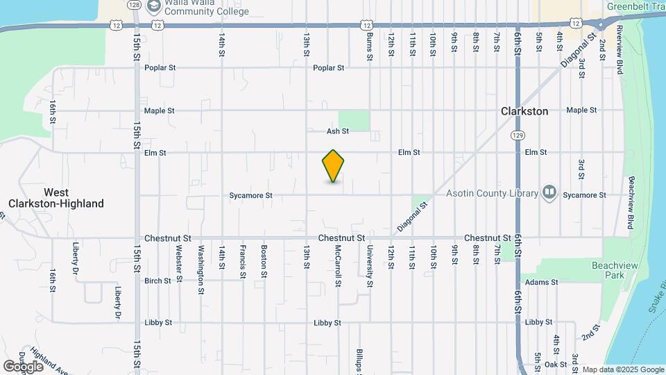 1268 Sycamore St Map and Location Details