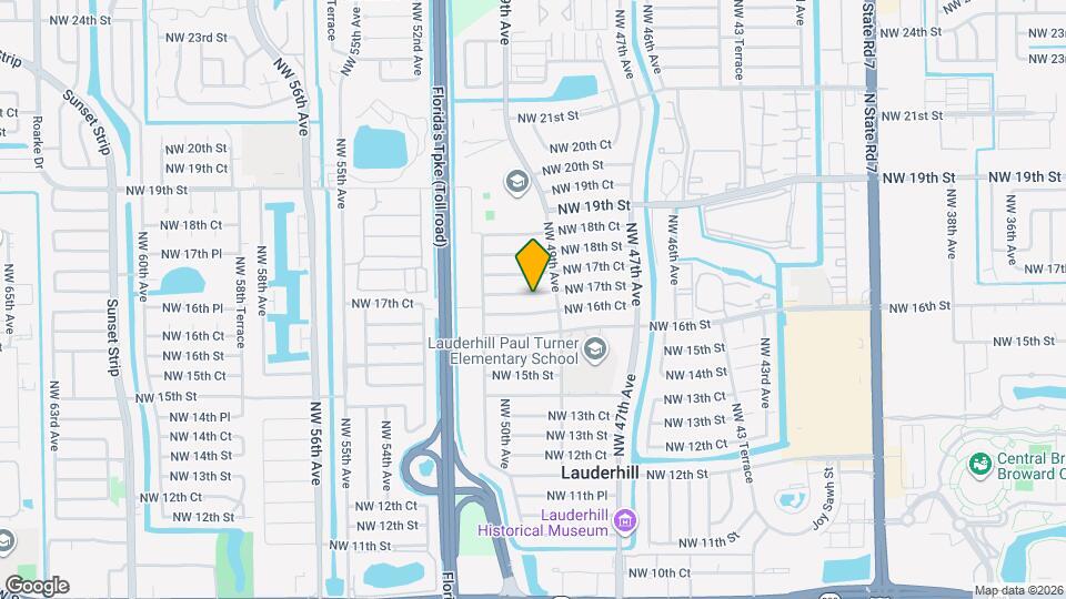 4930 NW 17th St Map and Location Details