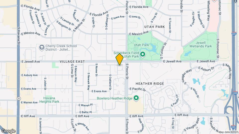 1936 S Oswego Way Map and Location Details