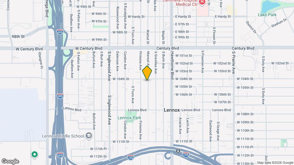 10411 Mansel Ave Mapa y Detalles de la Ubicación