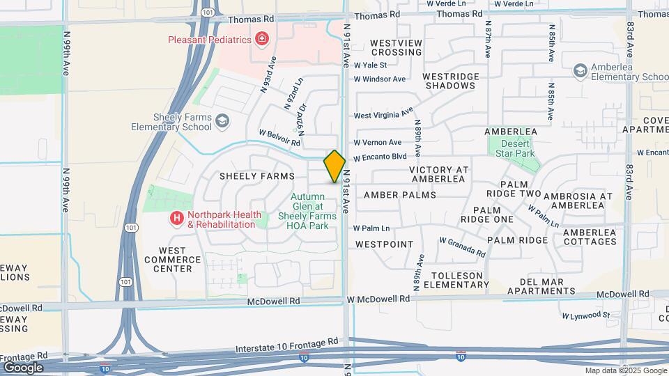 9109 W Alvarado St Map and Location Details