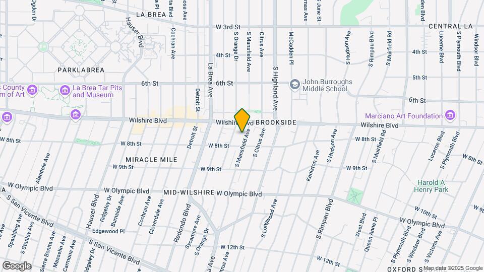 731 S Mansfield Ave Map and Location Details