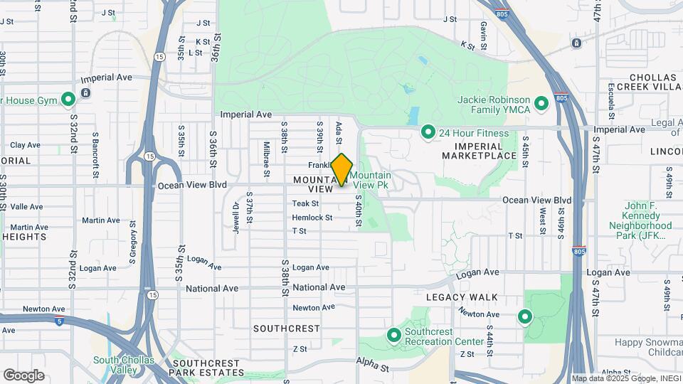 3961 Ocean View Blvd Map and Location Details