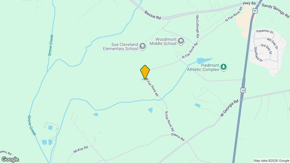 453 N Flat Rock Rd Map and Location Details