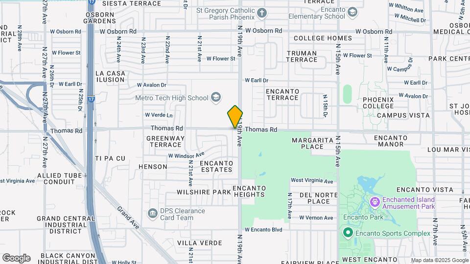 2834 N 19th Ave Map and Location Details