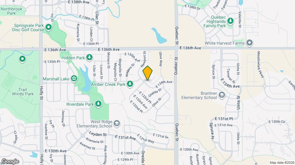 13443 Oneida Ln Map and Location Details