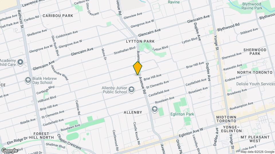 1196 Avenue Rd Map and Location Details