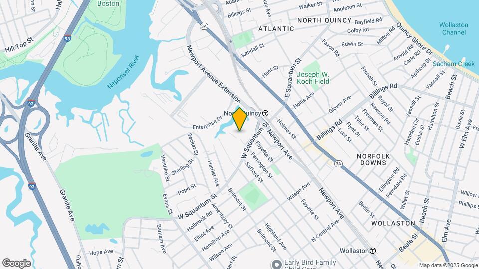 95 W Squantum St Mapa y Detalles de la Ubicación