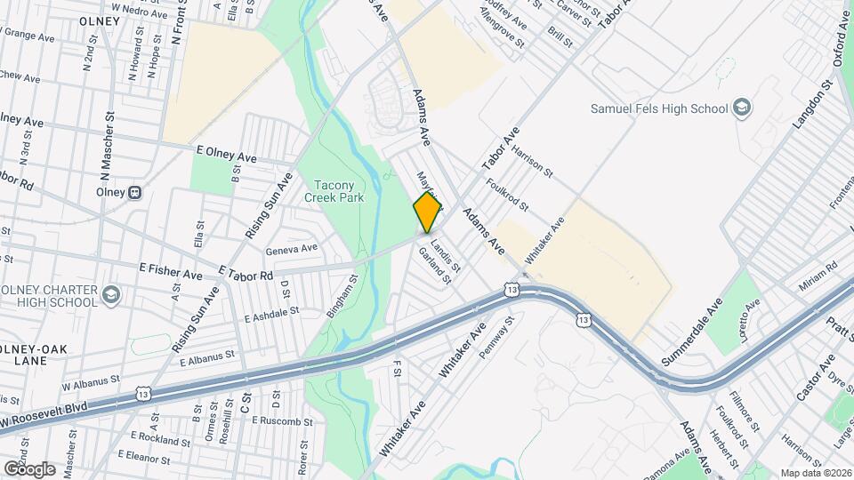 5215 N Tabor Rd Map and Location Details