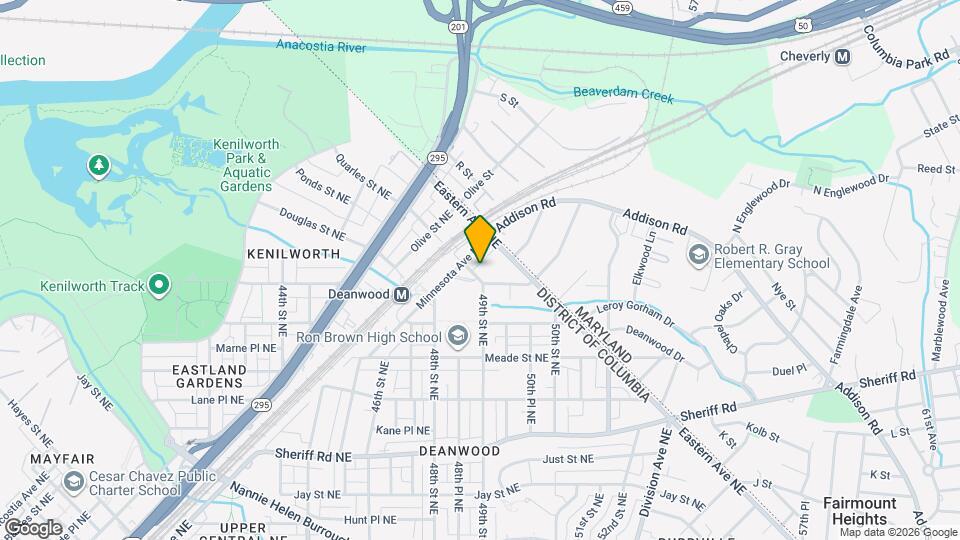 4810 Quarles St NE Map and Location Details