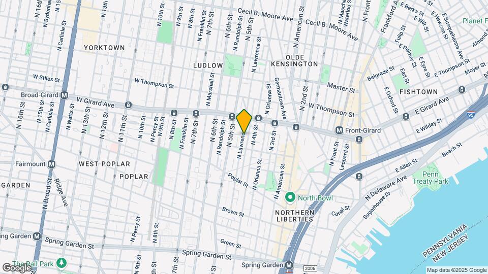 1025 N Lawrence St Map and Location Details