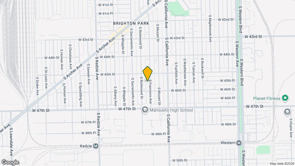 4532 S Francisco Ave, Unit 2 Map and Location Details