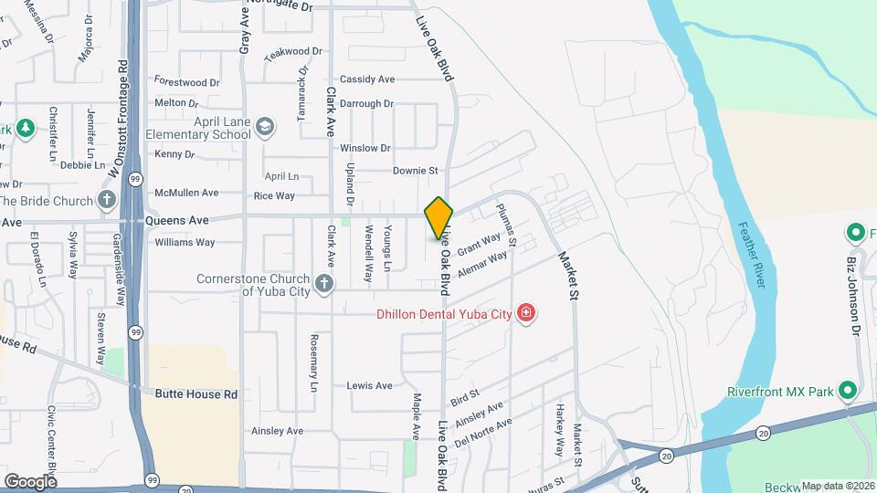 1456 Live Oak Blvd Map and Location Details