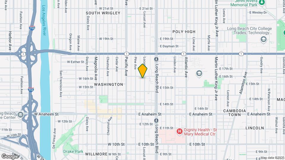 1573 Locust Ave Mapa y Detalles de la Ubicación