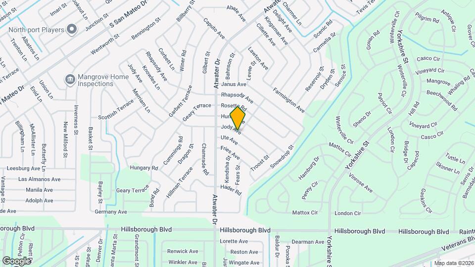 5223 Jody Ave Map and Location Details