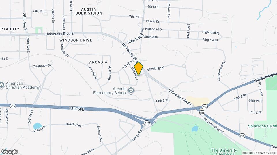 3801 12th E Pl Map and Location Details