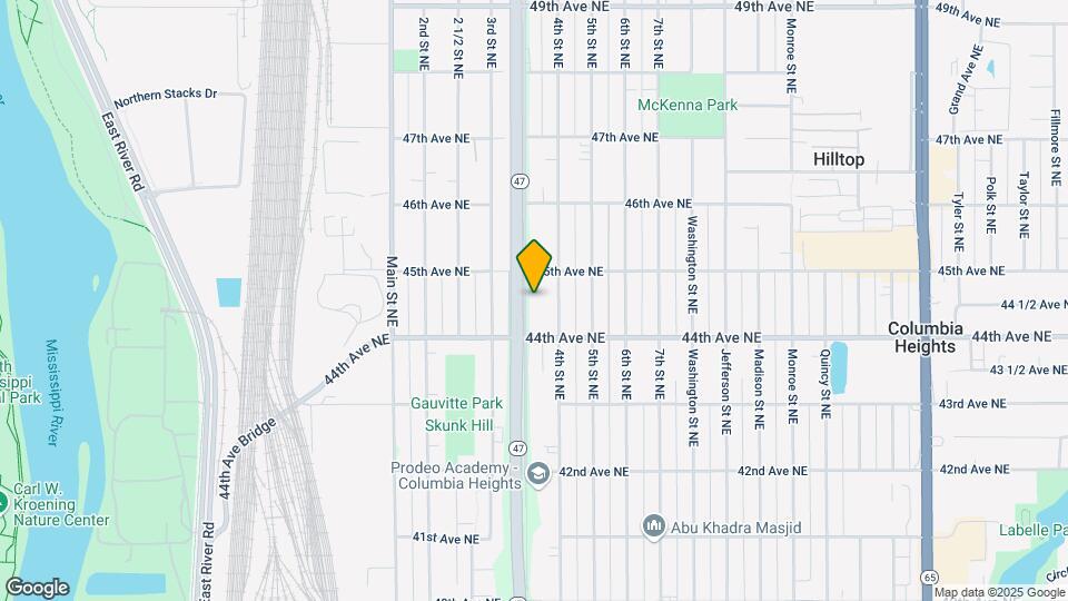4433 University Ave NE Map and Location Details