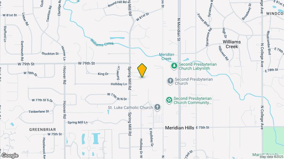 7777 Spring Mill Rd Map and Location Details