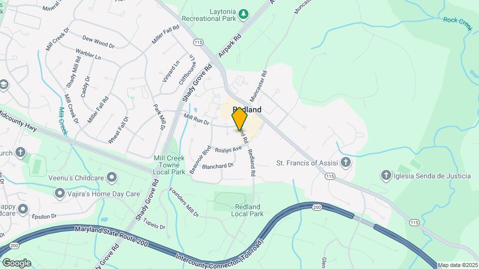 17504 Redland Rd Map and Location Details