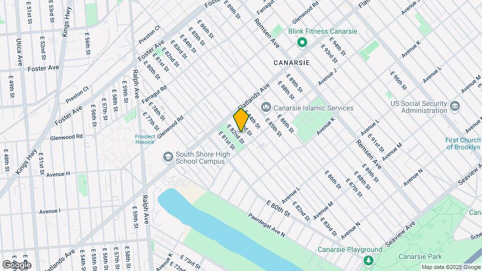 957 E 82nd St, Unit 2nd Floor Map and Location Details