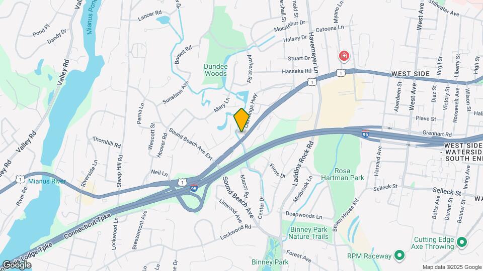 1381 E Putnam Ave Map and Location Details