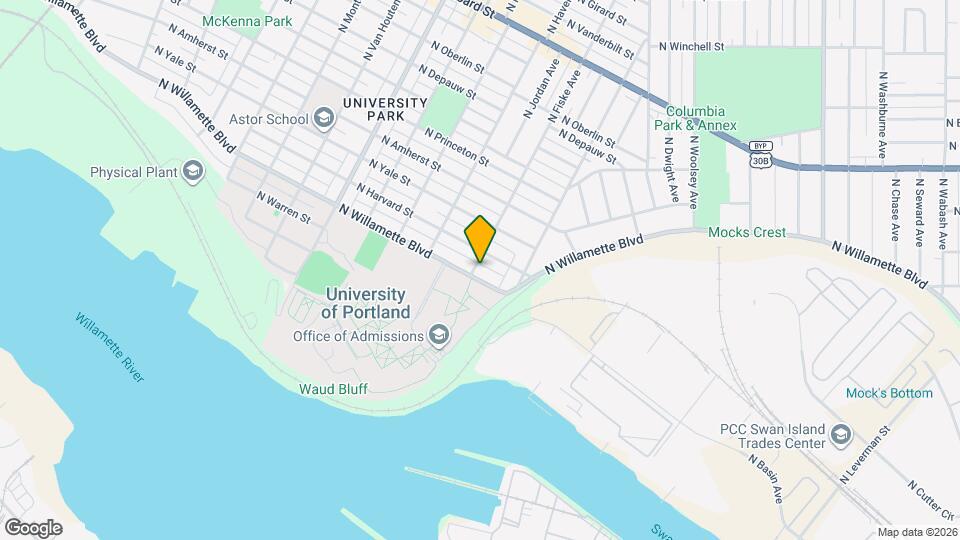 4793 N Willamette Blvd Map and Location Details