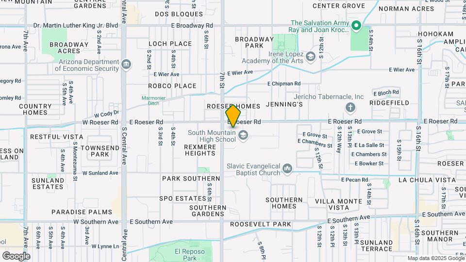 719 E Roeser Rd Map and Location Details