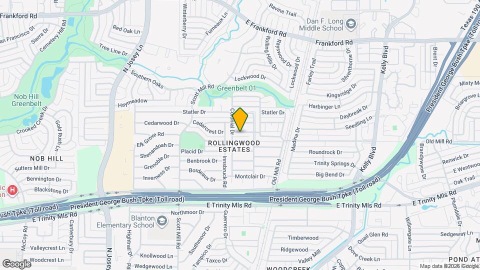 2206 Cedarcrest Dr Mapa y Detalles de la Ubicación