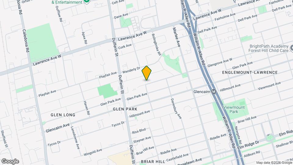 750 Glengrove Ave W Map and Location Details