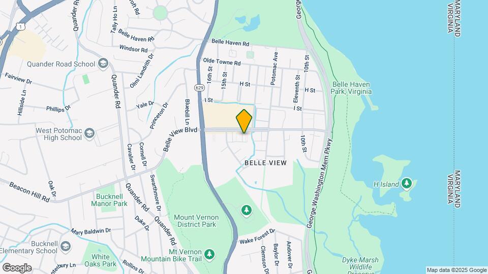 1509 Belle View Blvd Map and Location Details