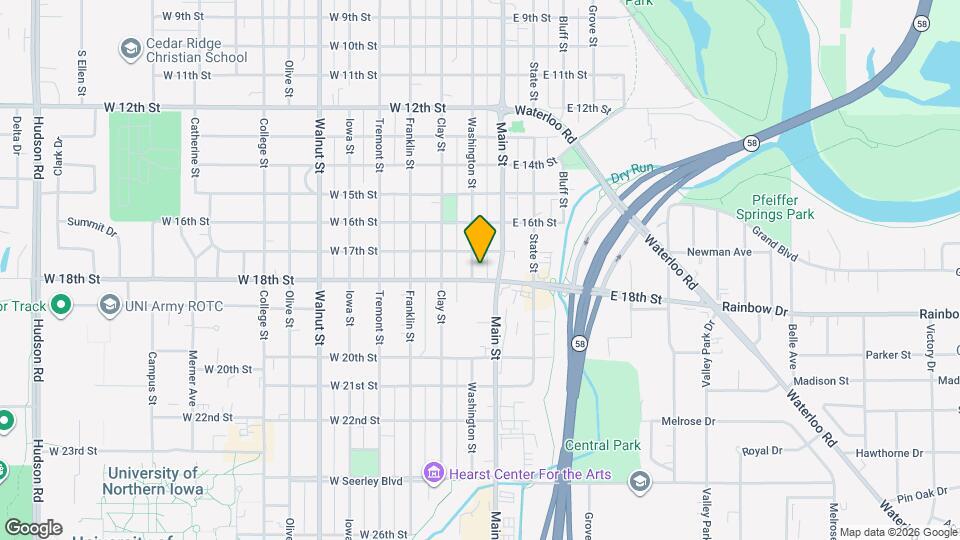 1718 Washington St Map and Location Details