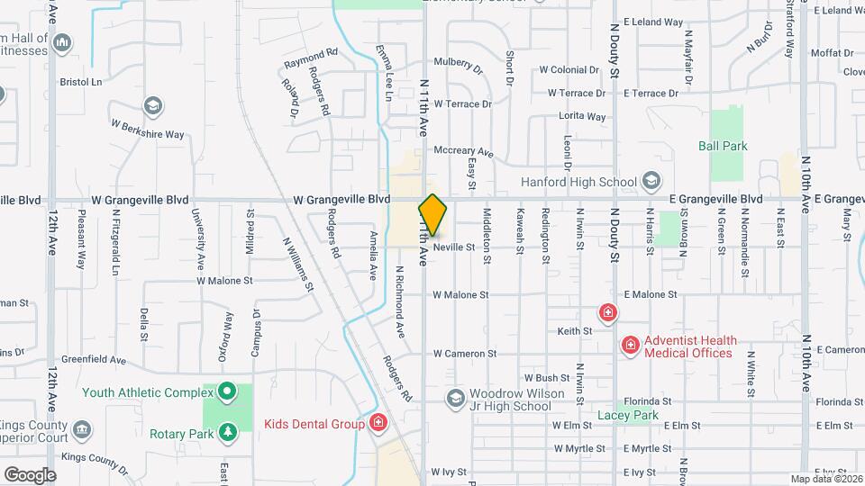 630 Neville St Map and Location Details