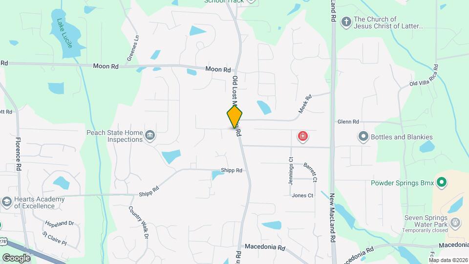 2880 Old Lost Mountain Rd Map and Location Details