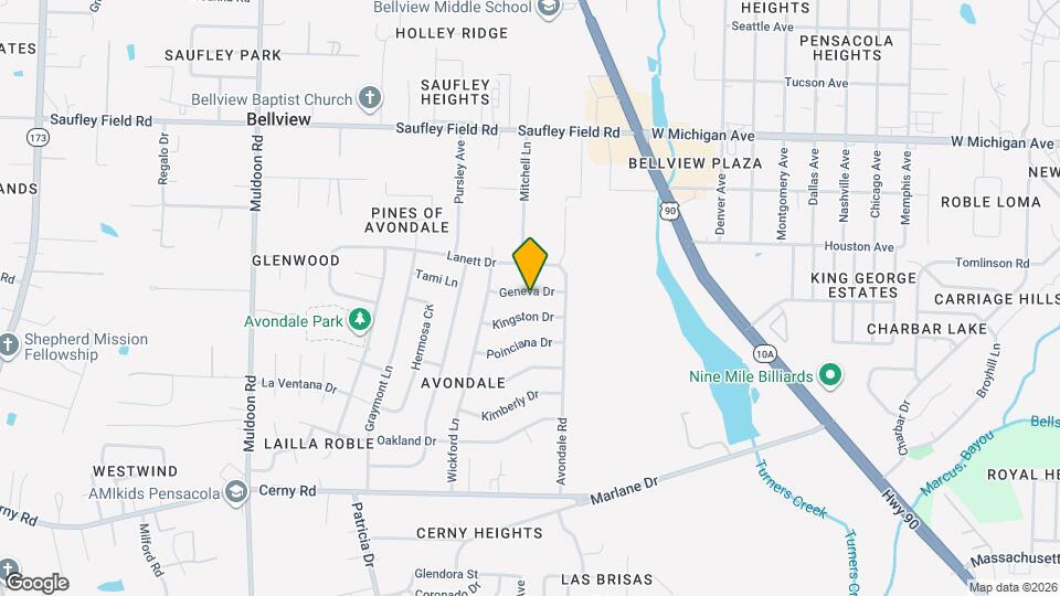 4675 Geneva Dr Mapa y Detalles de la Ubicación