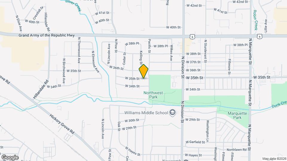 2021 W 35th St Mapa y Detalles de la Ubicación