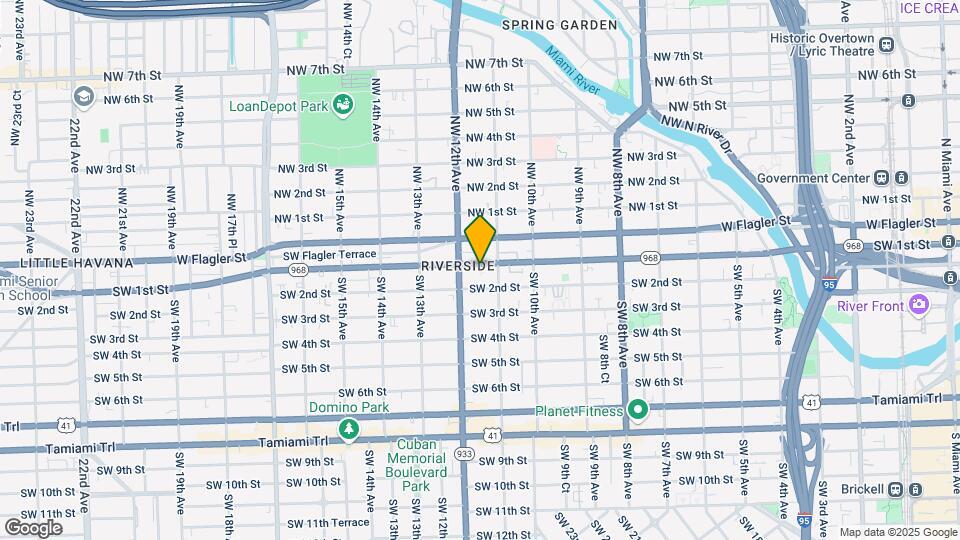 1050 SW 1st St Map and Location Details