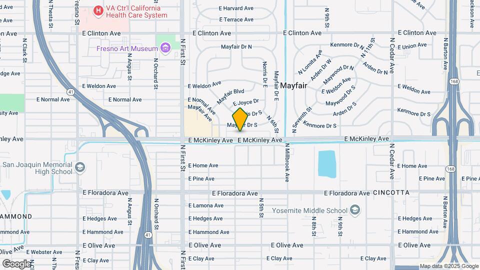 3421 E McKinley Ave Mapa y Detalles de la Ubicación